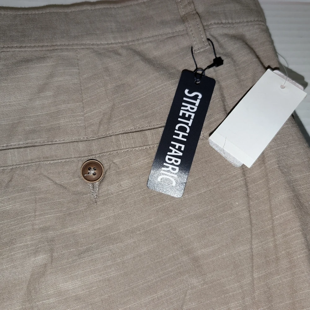 Roundtree Yorke Big‎ Mans Casual Tan Shorts Size 50 NEW